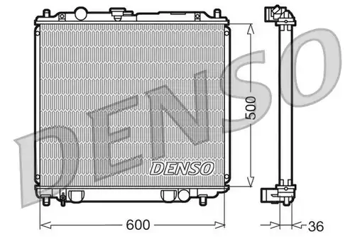 воден радиатор DENSO DRM45014