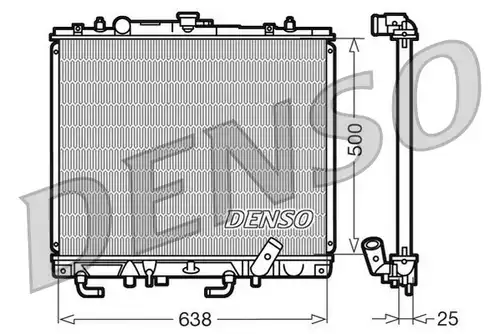 воден радиатор DENSO DRM45016