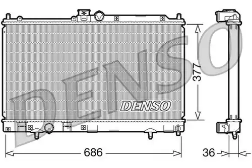 воден радиатор DENSO DRM45022