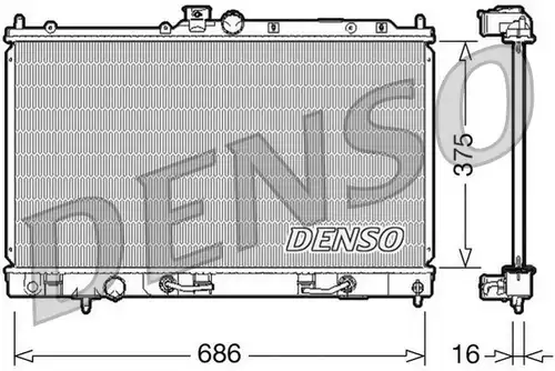 воден радиатор DENSO DRM45024