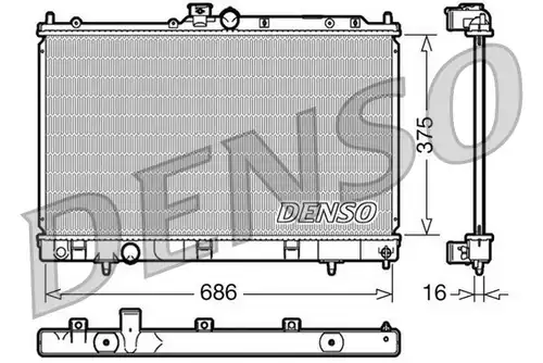 воден радиатор DENSO DRM45025