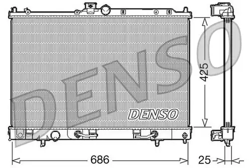воден радиатор DENSO DRM45027