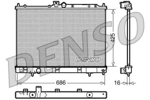 воден радиатор DENSO DRM45031
