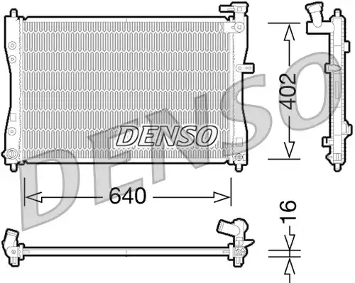 воден радиатор DENSO DRM45033