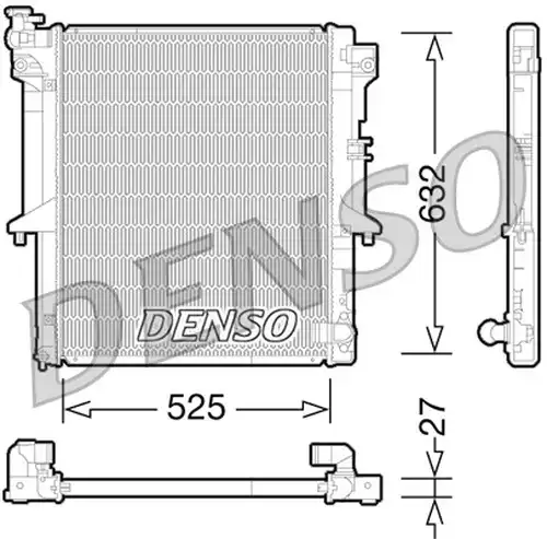 воден радиатор DENSO DRM45034