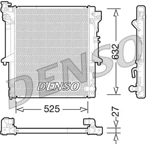 воден радиатор DENSO DRM45035