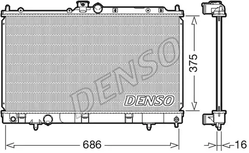 воден радиатор DENSO DRM45036