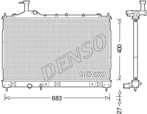 воден радиатор DENSO DRM45038