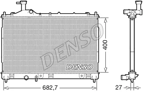 воден радиатор DENSO DRM45042