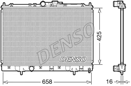 воден радиатор DENSO DRM45051