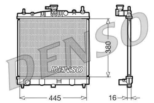 воден радиатор DENSO DRM46002