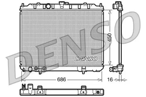 воден радиатор DENSO DRM46005