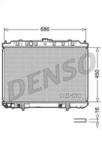 воден радиатор DENSO DRM46008