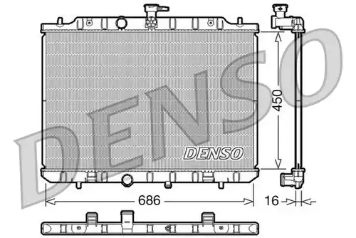 воден радиатор DENSO DRM46009
