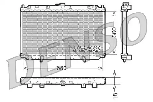 воден радиатор DENSO DRM46011