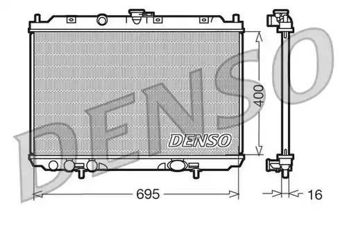 воден радиатор DENSO DRM46013