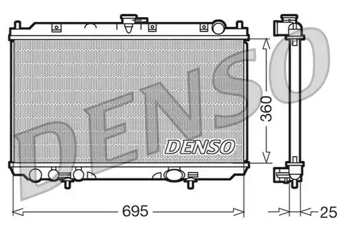 воден радиатор DENSO DRM46014