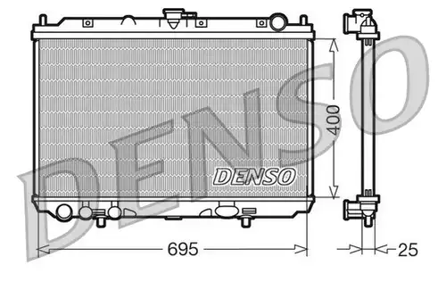 воден радиатор DENSO DRM46016
