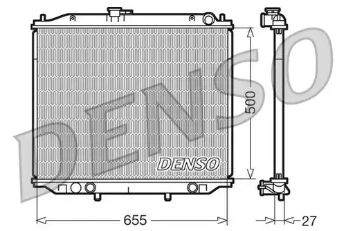 воден радиатор DENSO DRM46020