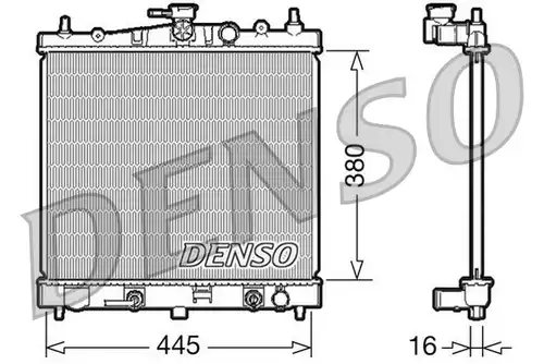 воден радиатор DENSO DRM46021