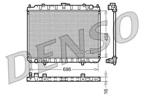 воден радиатор DENSO DRM46023