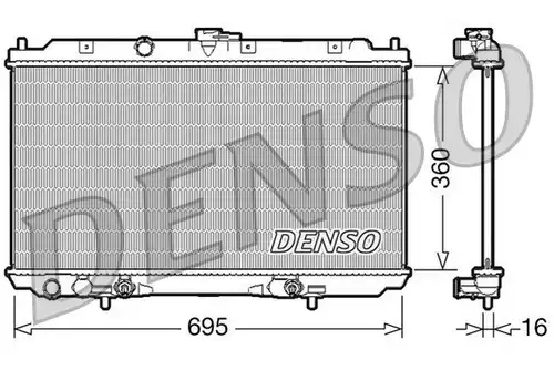 воден радиатор DENSO DRM46024