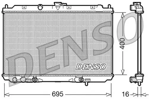 воден радиатор DENSO DRM46026