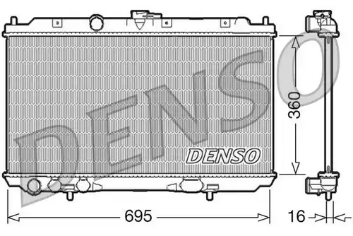 воден радиатор DENSO DRM46027