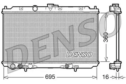 воден радиатор DENSO DRM46028