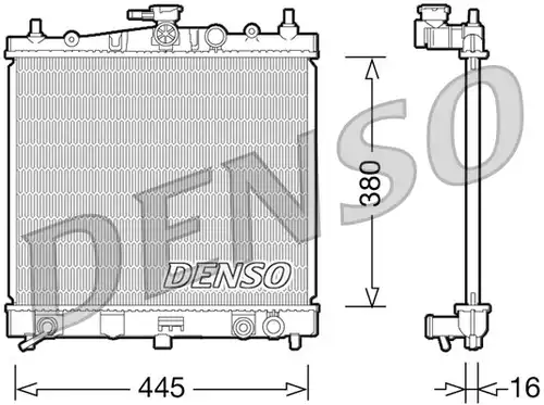 воден радиатор DENSO DRM46036