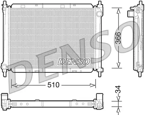воден радиатор DENSO DRM46037