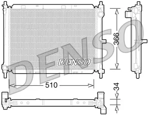 воден радиатор DENSO DRM46038