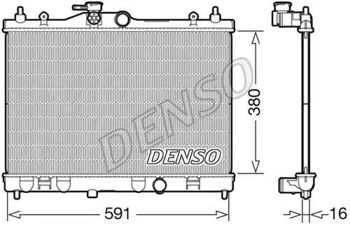 воден радиатор DENSO DRM46040