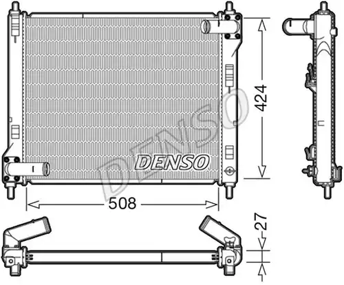 воден радиатор DENSO DRM46043