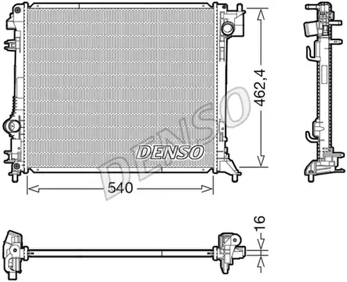 воден радиатор DENSO DRM46062