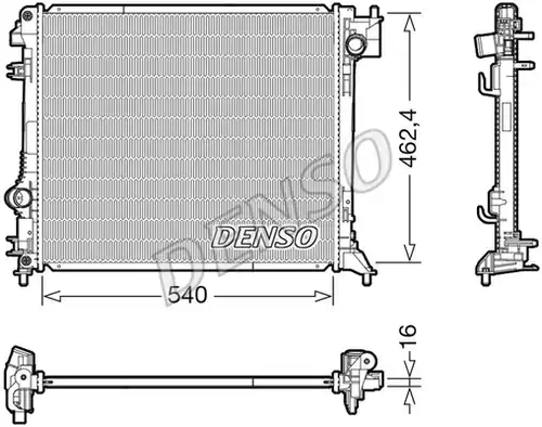 воден радиатор DENSO DRM46063