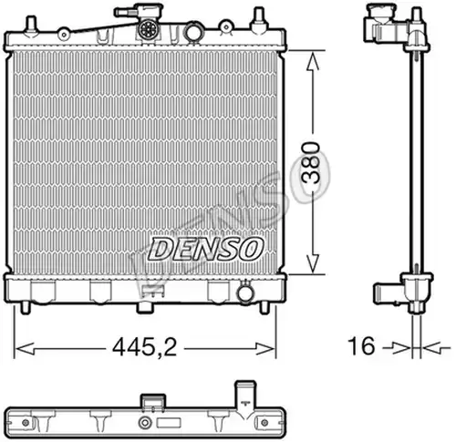 воден радиатор DENSO DRM46067