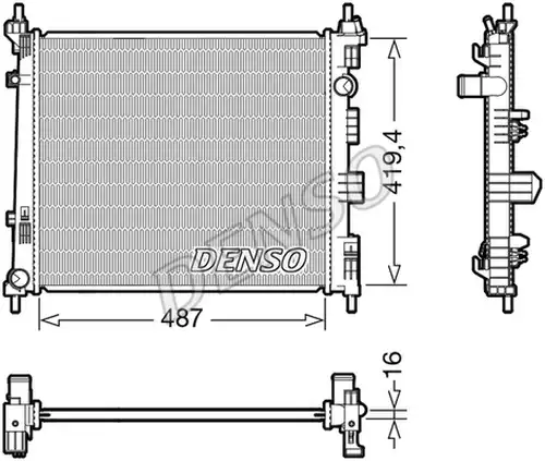 воден радиатор DENSO DRM46069