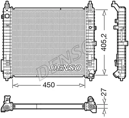 воден радиатор DENSO DRM46071