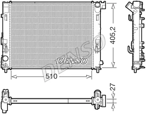 воден радиатор DENSO DRM46076