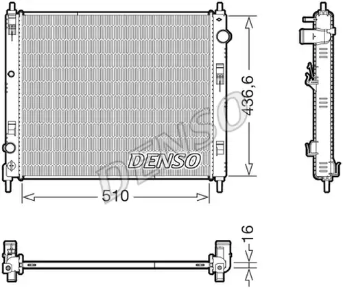 воден радиатор DENSO DRM46078