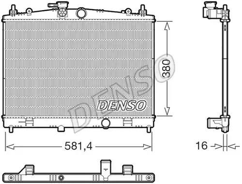 воден радиатор DENSO DRM46079