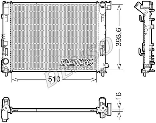 воден радиатор DENSO DRM46103