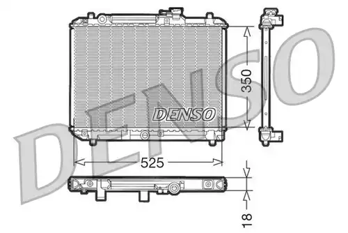 воден радиатор DENSO DRM47001