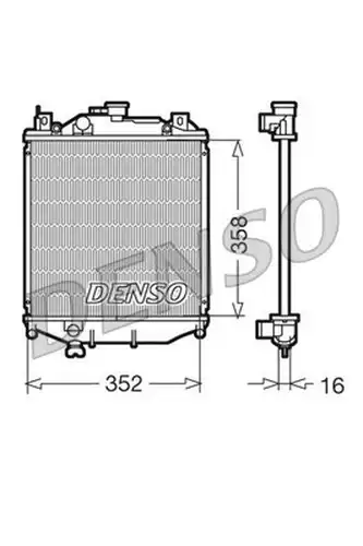 воден радиатор DENSO DRM47005