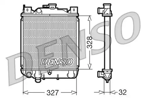 воден радиатор DENSO DRM47006