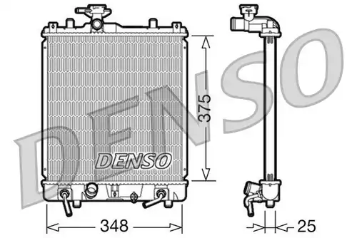 воден радиатор DENSO DRM47009