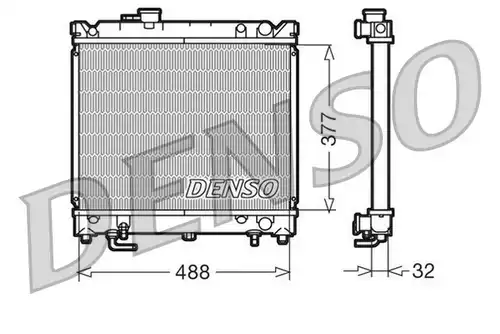 воден радиатор DENSO DRM47010
