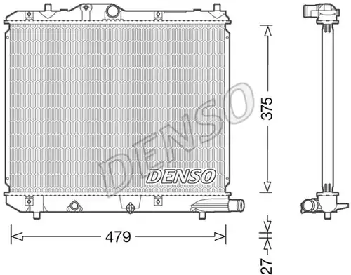 воден радиатор DENSO DRM47013