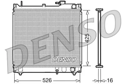 воден радиатор DENSO DRM47015